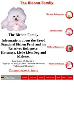 Vorschau der mobilen Webseite www.bichon.de, Die Bichon Familie