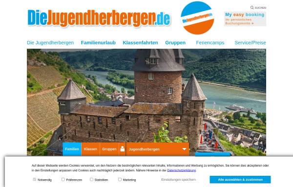Vorschau von www.diejugendherbergen.de, Jugendherberge Steinbach/Donnersberg