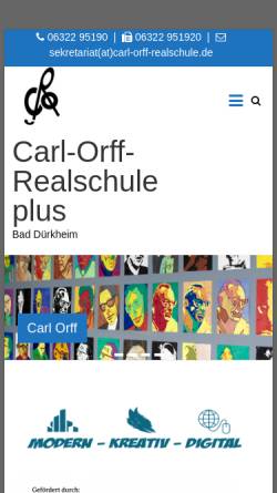 Vorschau der mobilen Webseite www.carl-orff-realschule.de, Carl-Orff-Realschule