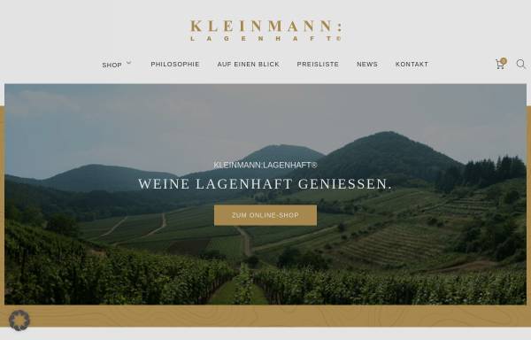 Vorschau von www.weingut-kleinmann.de, Weingut Ökonomierat Johannes Kleinmann