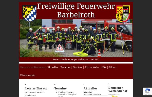 Vorschau von www.feuerwehr-barbelroth.de, Feuerwehr Billigheim-Ingenheim