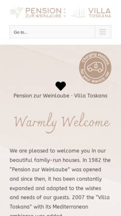 Vorschau der mobilen Webseite www.pension-zur-weinlaube.de, Villa Toskana - Familie Sommerauer