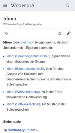 Vorschau der mobilen Webseite www.idiom.ch, Idiom International Language Centre Nizza