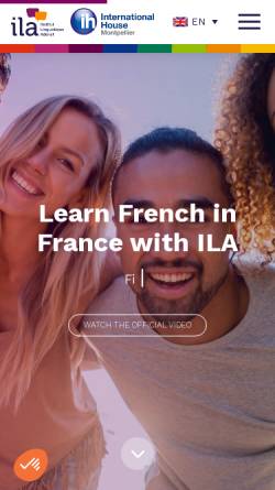 Vorschau der mobilen Webseite www.ila-france.com, Institut Linguistique Adenet