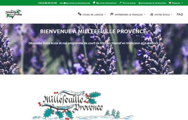 Vorschau von www.millefeuille-provence.com, Millefeuille Provence, St Geniès de Comolas