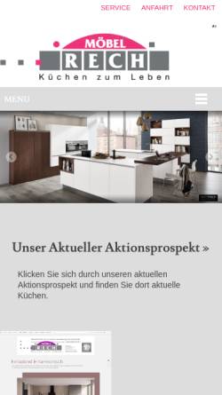Vorschau der mobilen Webseite www.moebel-rech.de, Möbel Rech