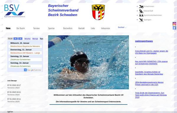 Bayerischer Schwimmverband - Bezirk VII Schwaben