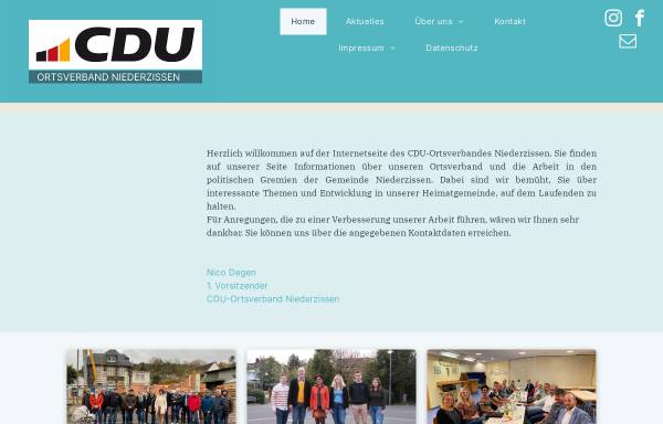 Vorschau von www.cdu-niederzissen.de, CDU-Ortsverband Niederzissen