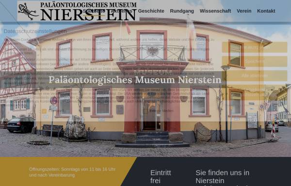 Vorschau von www.museum-nierstein.de, Paläontologisches Museum Nierstein