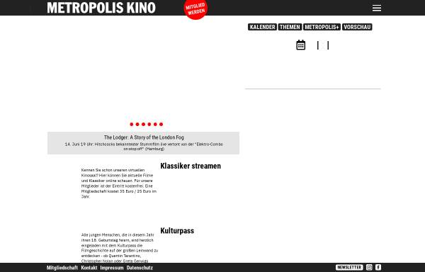 Vorschau von www.metropoliskino.de, Metropolis