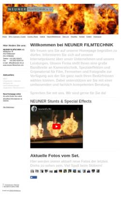 Vorschau der mobilen Webseite www.neuner-sfx.at, Neuner SFX