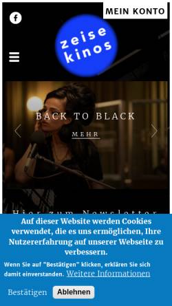 Vorschau der mobilen Webseite www.zeise.de, Zeise