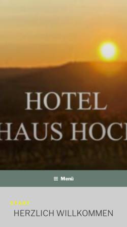 Vorschau der mobilen Webseite www.gaestehaus-hochmann.de, Gästehaus Hochmann