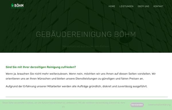 Vorschau von www.boehm-gbr.de, Gebäudereinigung Böhm