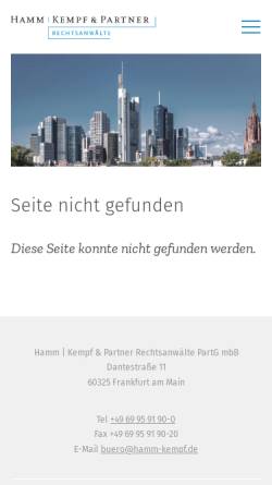 Vorschau der mobilen Webseite www.hammpartner.de, Aktuelle Entscheidungen des BGH in Strafsachen
