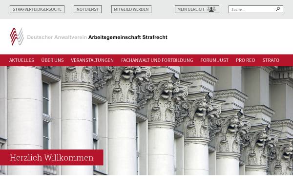 Vorschau von www.ag-strafrecht.de, Arbeitsgemeinschaft Strafrecht des Deutschen Anwaltvereins