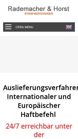Vorschau der mobilen Webseite www.auslieferungsverfahren.de, Auslieferung von Straftätern