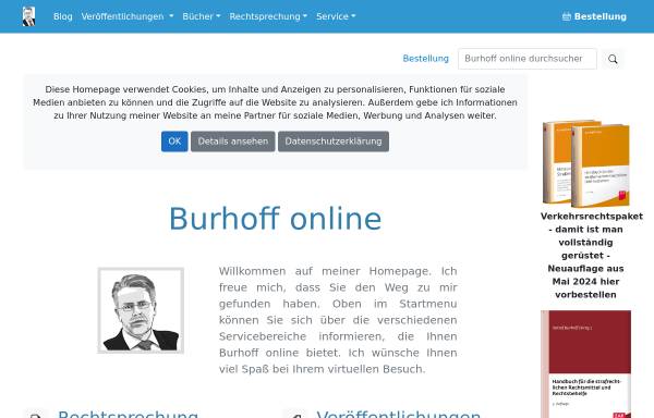 Vorschau von www.burhoff.de, Burhoff online