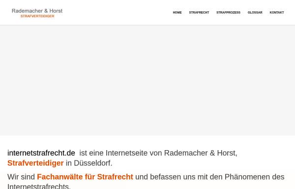 Vorschau von www.internetstrafrecht.de, Internetstrafrecht / Onlinestrafrecht