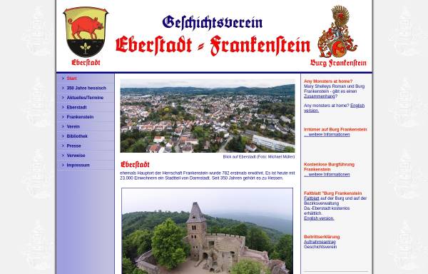 Vorschau von www.burgfrankenstein.info, Burg Frankenstein
