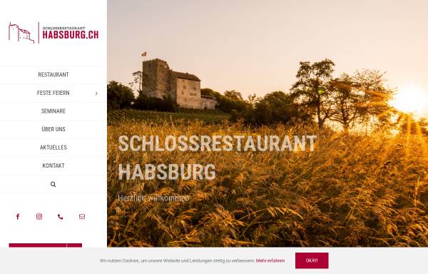 Vorschau von www.schlossrestaurant-habsburg.ch, Schloss Habsburg