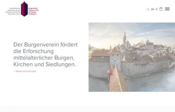 Vorschau von www.burgenverein.ch, Schweizerischer Burgenverein