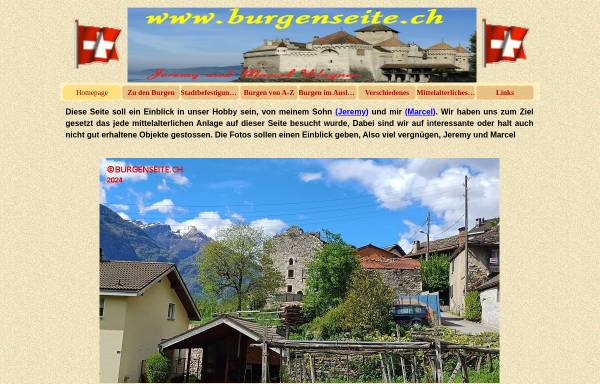 Vorschau von www.burgenseite.ch, Wagner's Burgensammlung