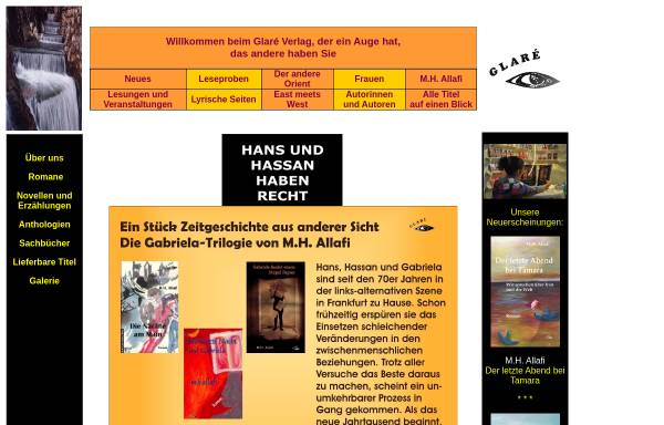 Vorschau von www.glareverlag.de, Glaré Verlag