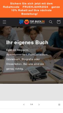 Vorschau der mobilen Webseite www.top-buch.de, Top-Offset GmbH