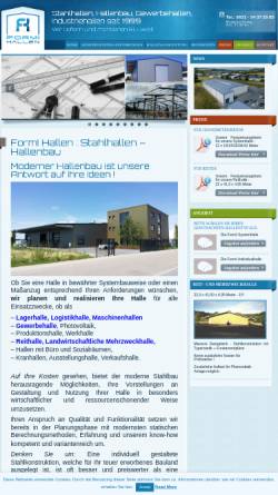 Vorschau der mobilen Webseite www.formi-hallen.de, Formi Hallen GmbH