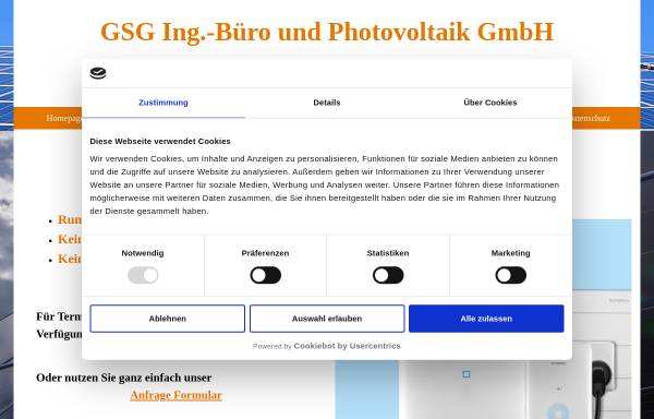 Vorschau von www.gsg-rietschen.de, GSG Ingenieurbüro und Metallbau GmbH
