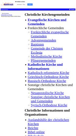 Vorschau der mobilen Webseite www.bellnet.de, Bellnet, Kategorie: Christentum