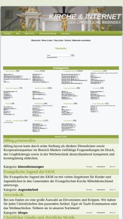 Vorschau der mobilen Webseite www.kirche-internet.de, Kirche - Internet - der Webindex für kirchliche Webseiten