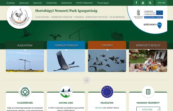 Vorschau von www.hnp.hu, Nationalpark Hortobágyi