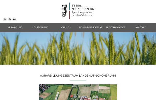 Vorschau von www.agrarbildungszentrum.de, Agrarbildungszentrum Landshut-Schönbrunn