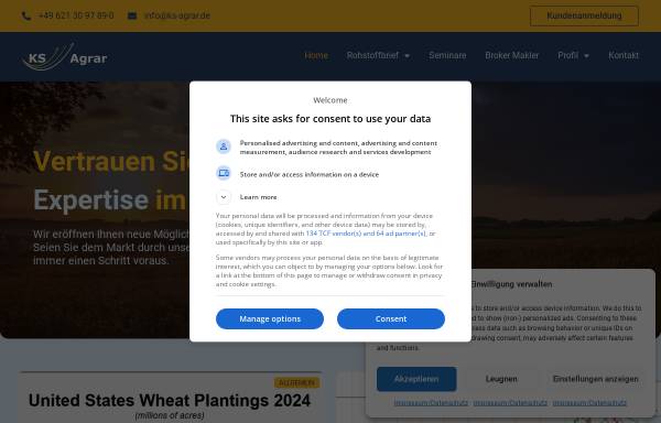 Vorschau von www.ks-agrar.de, KS Agrar GmbH