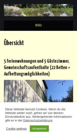 Vorschau der mobilen Webseite www.zimmer-fewo.de, Gästehaus Stein