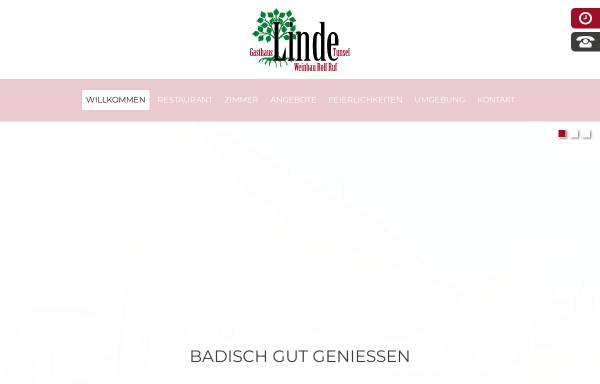 Vorschau von www.gasthaus-linde-tunsel.de, Gasthaus Linde