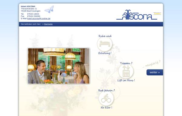 Vorschau von www.hotel-ascona.de, Hotel Ascona