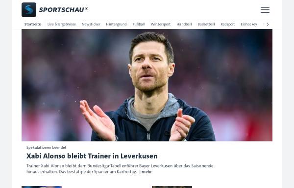 Vorschau von www.sportschau.de, ARD-Sportschau