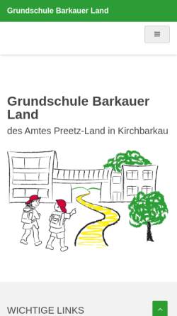 Vorschau der mobilen Webseite www.schule-kirchbarkau.de, Grundschule Barkauer Land