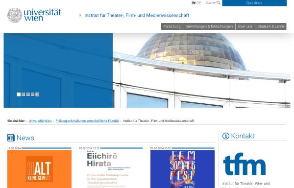 Institut für Theater-, Film- und Medienwissenschaft an der Universität Wien