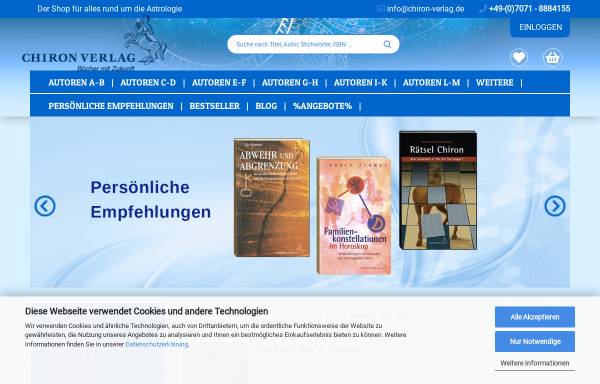 Vorschau von www.chironverlag.com, Chiron Verlag