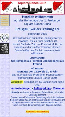 Vorschau der mobilen Webseite www.breisgautwirlersfreiburg.de, Breisgau Twirlers