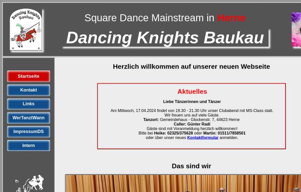 Vorschau von www.dancing-knights-baukau.de, Dancing Knights Baukau