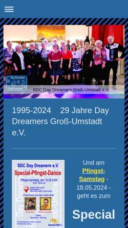 Vorschau der mobilen Webseite www.daydreamers-sdc.de, Day Dreamers SDC e.V.