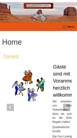Vorschau der mobilen Webseite www.flhh.de, Fun Loving Happy Hoppers