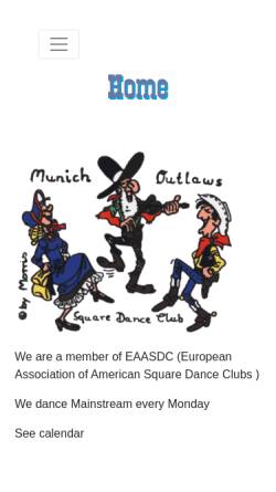 Vorschau der mobilen Webseite www.munich-outlaws.de, Munich Outlaws SDC