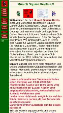 Vorschau der mobilen Webseite munich-square-devils.de, Munich Square Devils