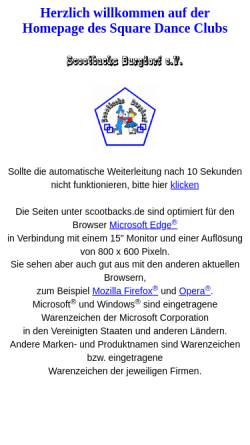 Vorschau der mobilen Webseite www.scootbacks.de, Scootbacks.